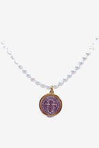 Collar perlas mallorca colgante san Benito