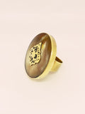 Anillo cacho de buey con bronce ajustable