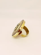 Anillo cacho de buey con bronce ajustable