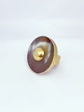 Anillo cacho de buey con bronce ajustable