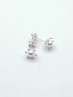Aros pistilo perla blanca