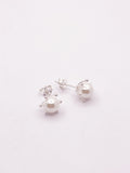 Aros pistilo perla blanca