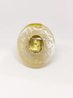 Anillo cacho de buey con bronce ajustable