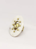 Anillo cacho de buey con bronce ajustable