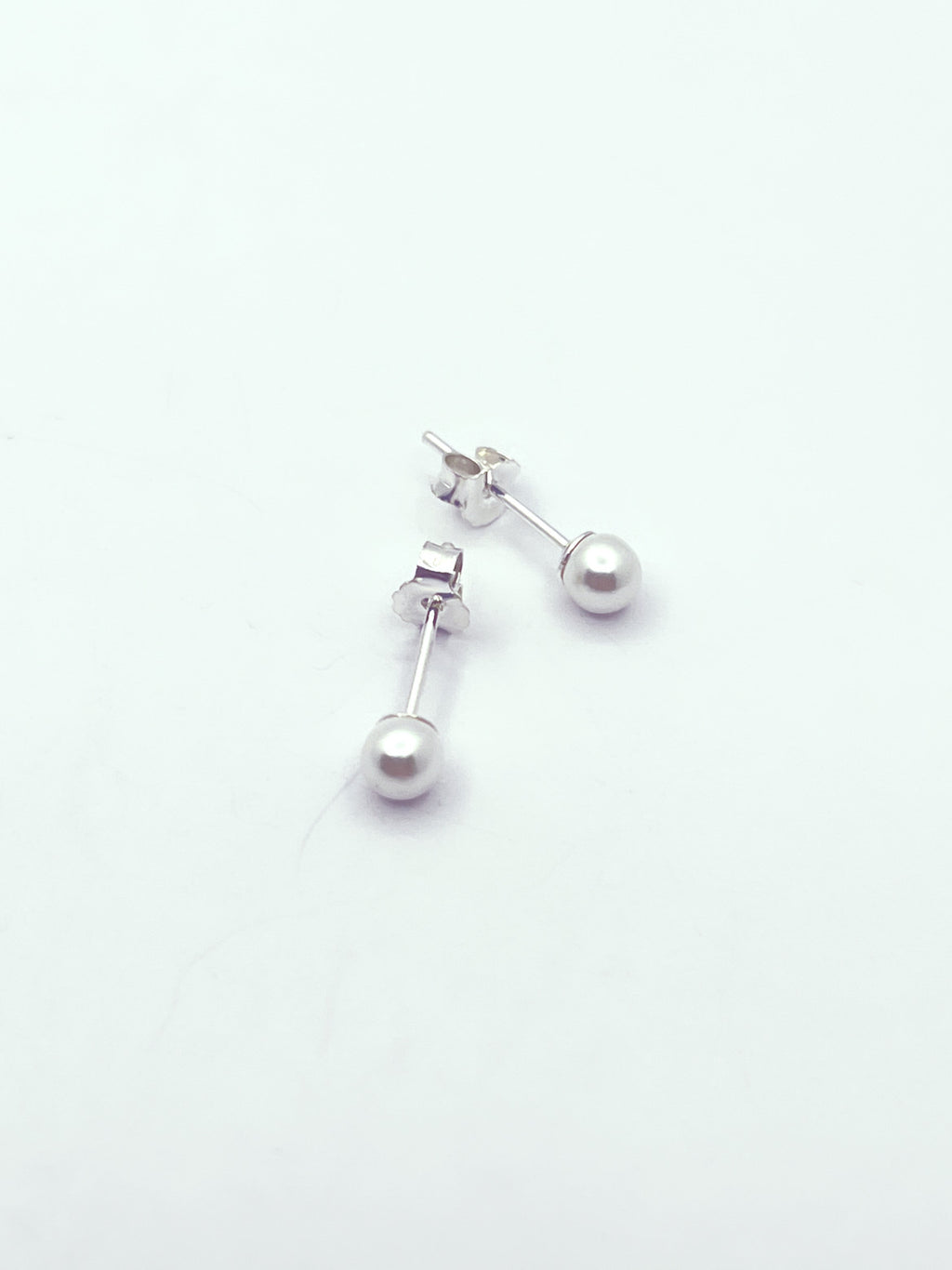Aros perla blanca