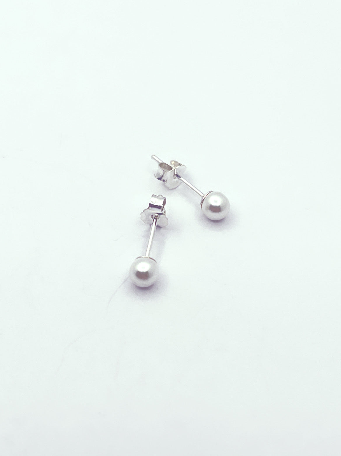 Aros perla blanca