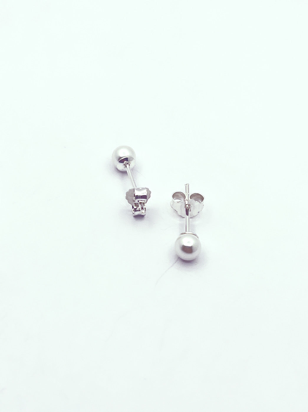 Aros perla blanca